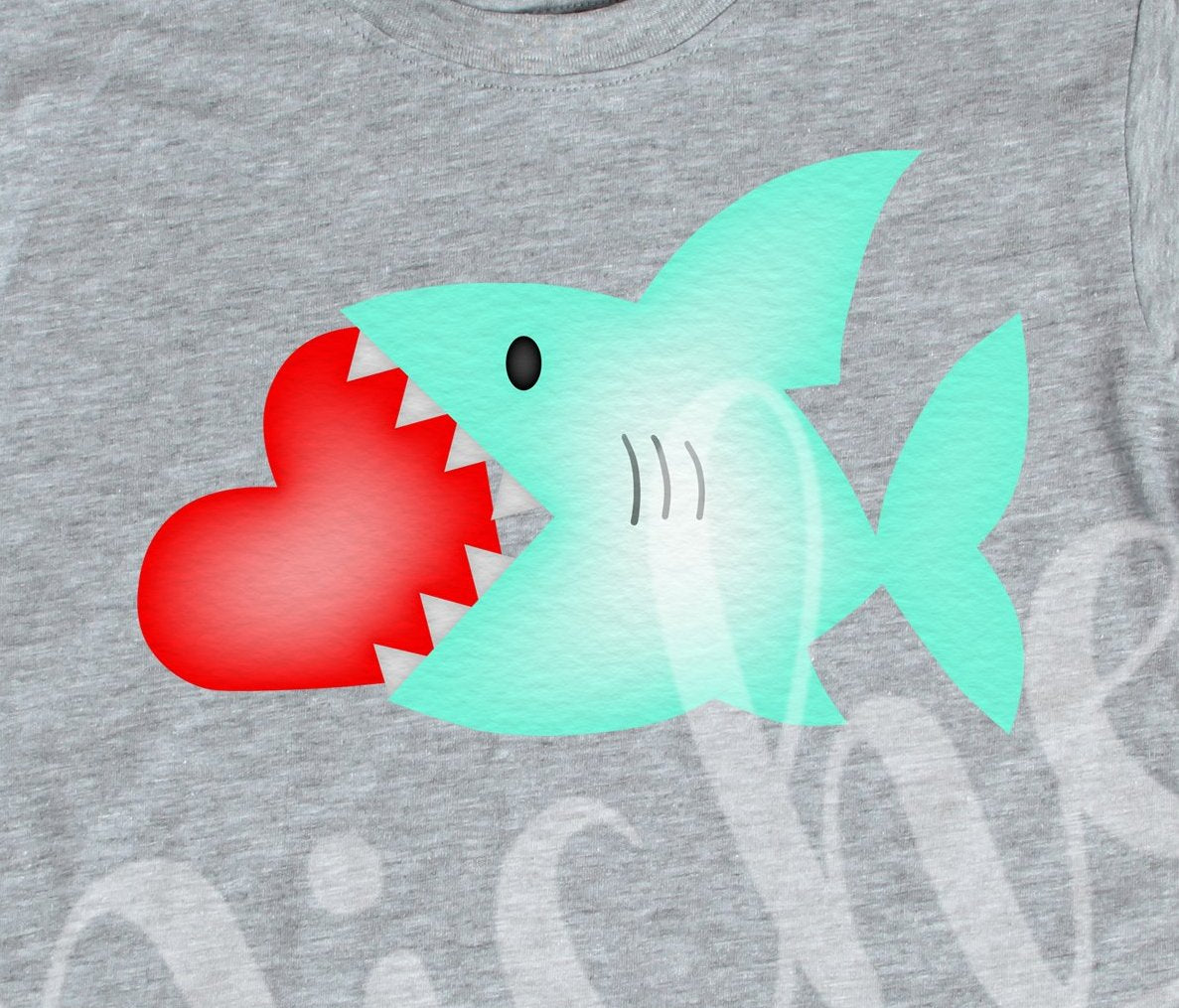 Shark valentine hot sale shirt