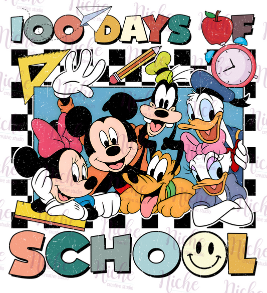 -1046 100 Days Mouse Friends Decal