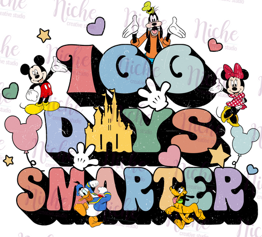 -1049 100 Days Smarter Decal