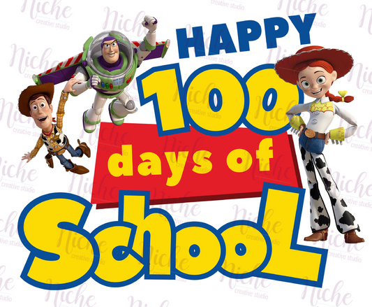 -1050 Happy 100 Days Toy Friends Decal