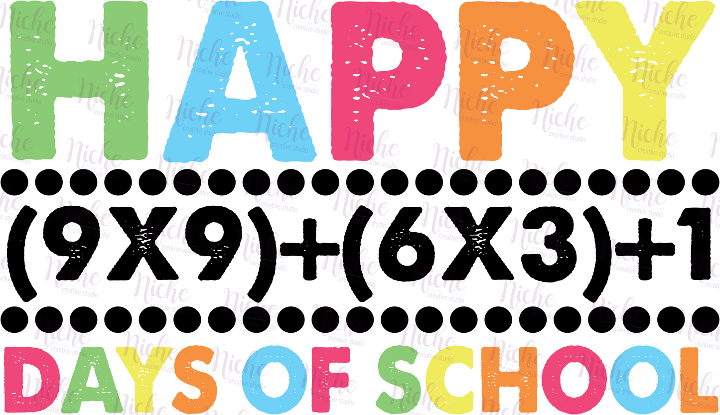 -1056 Happy 100 Days of Math Decal