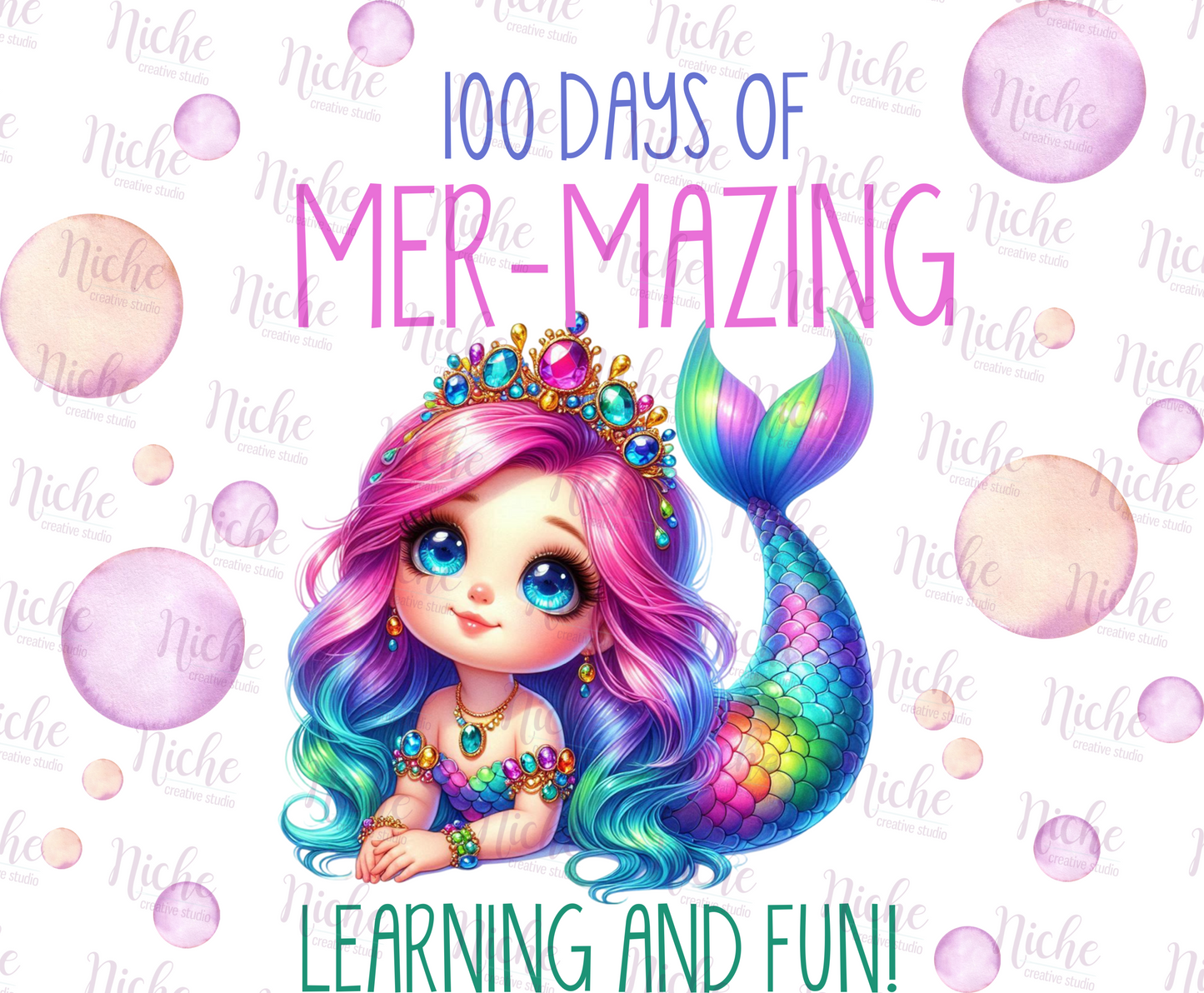 -1059 100th Day of Mermazing Learning and Fun Decal