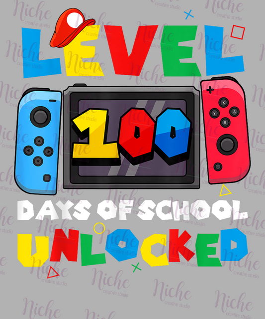 -1090 Game Controller Level 100 Days Of School Unlocked Decal