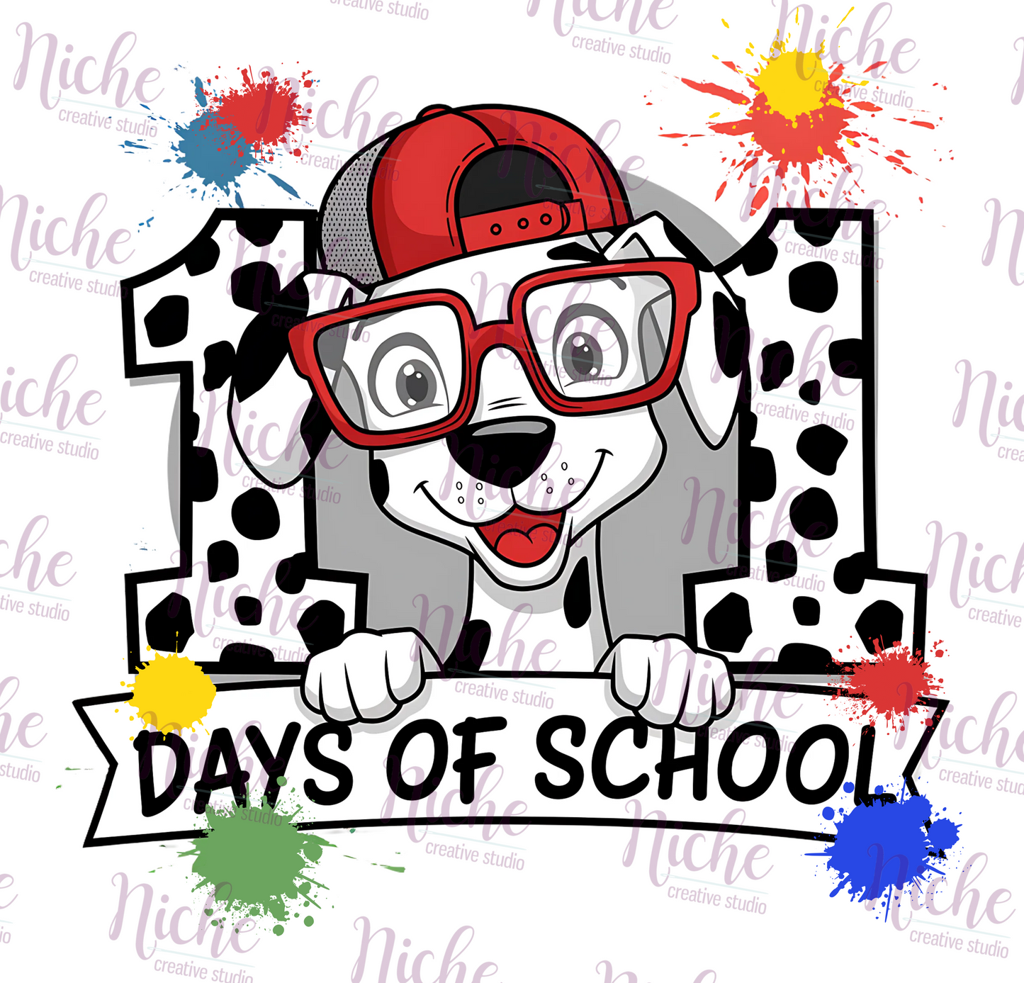 -1100 100 Days Dalmatian Decal