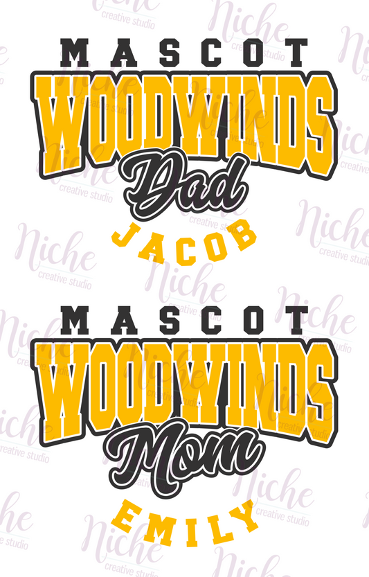 -BAN5142 Woodwinds School Spirit Decal