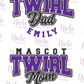 -BAN5148 Twirl School Spirit Decal