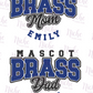 -BAN5149 Brass School Spirit Decal