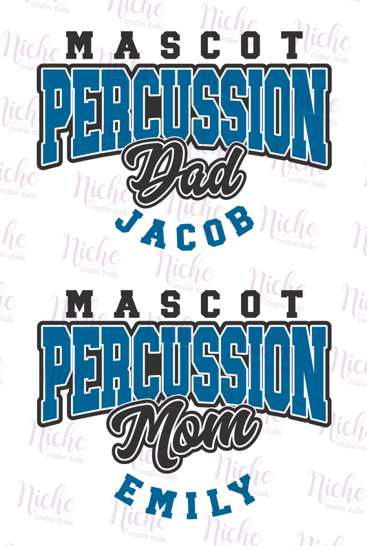 -BAN5152 Percussion School Spirit Decal