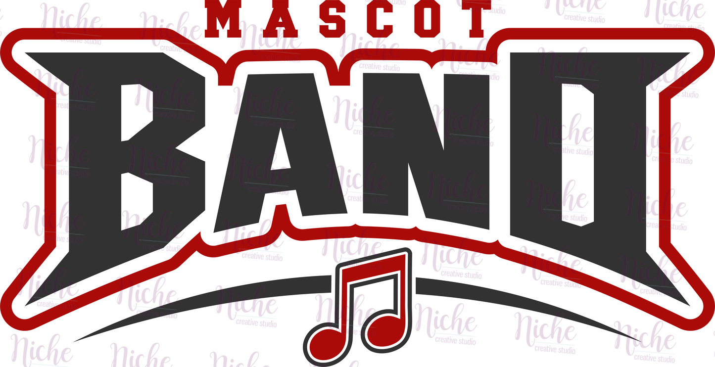 -BAN5158 Band Mascot Decal