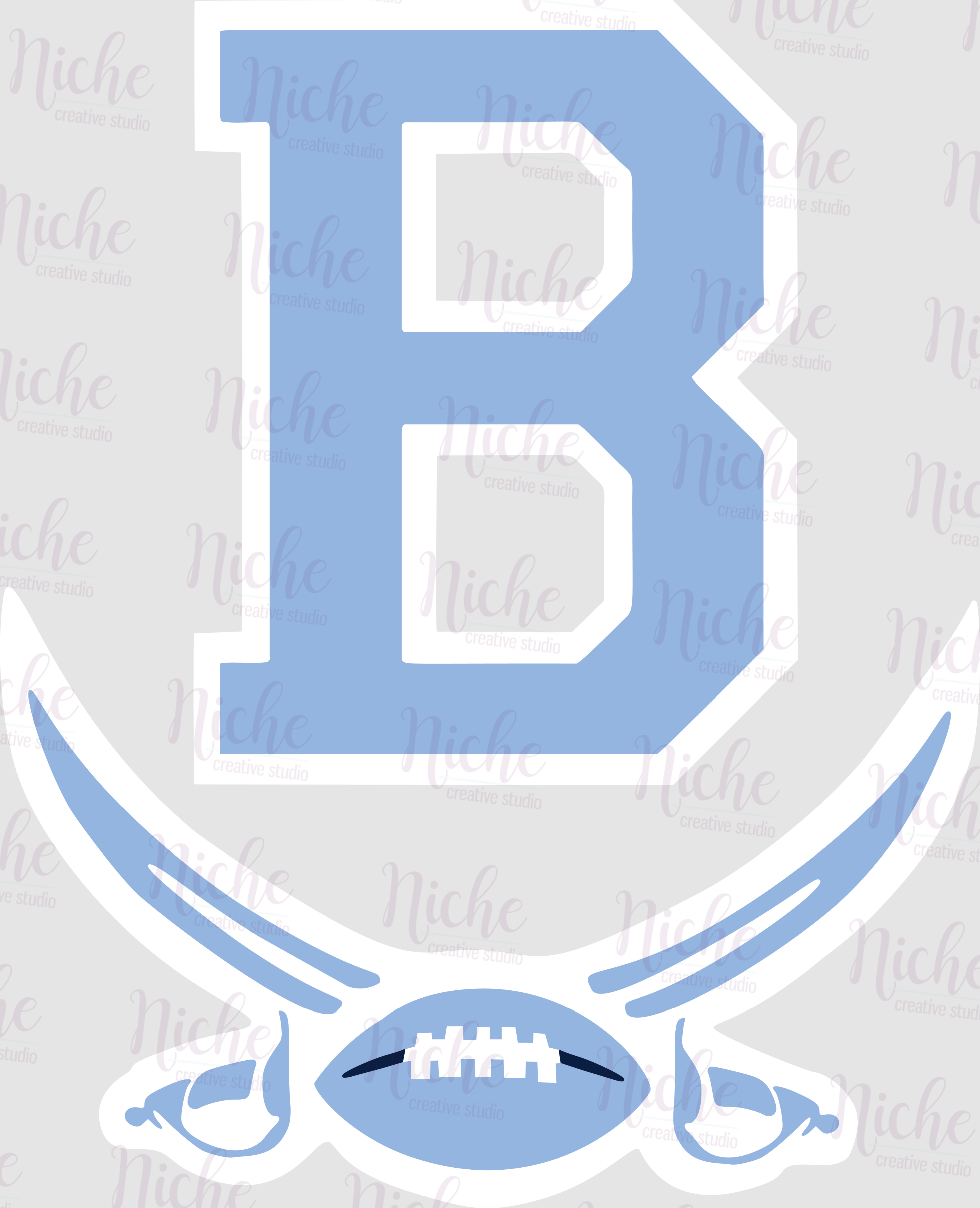 -BAR1770 Barbe Football Sword Decal – Niche Creative Studio