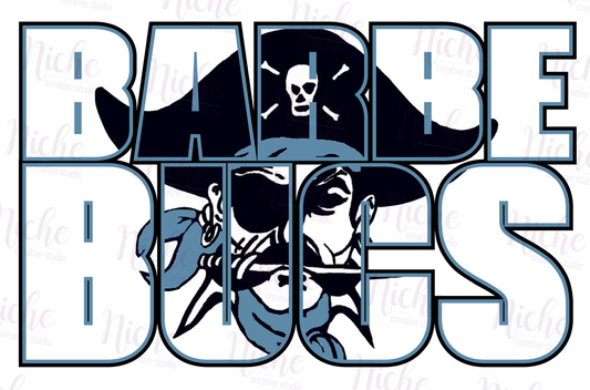 -BAR1917 Barbe Bucs  knock out Decal