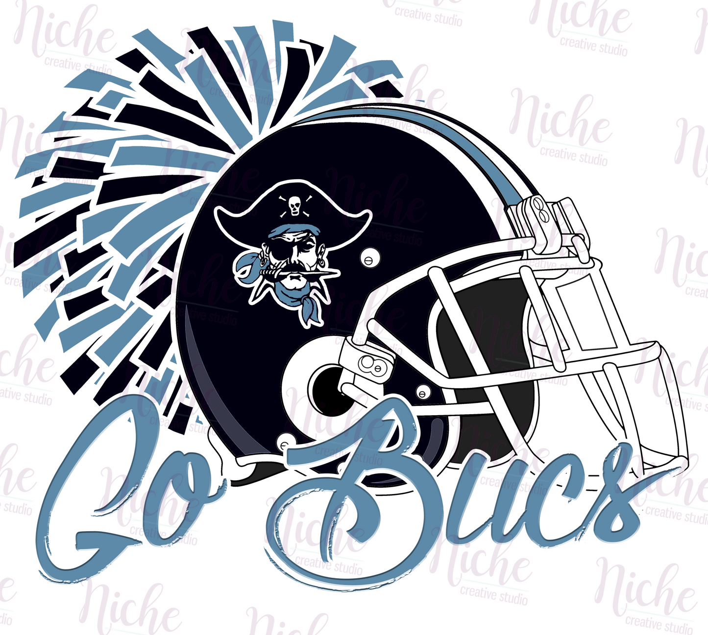 -BAR1918 Go Bucs Decal