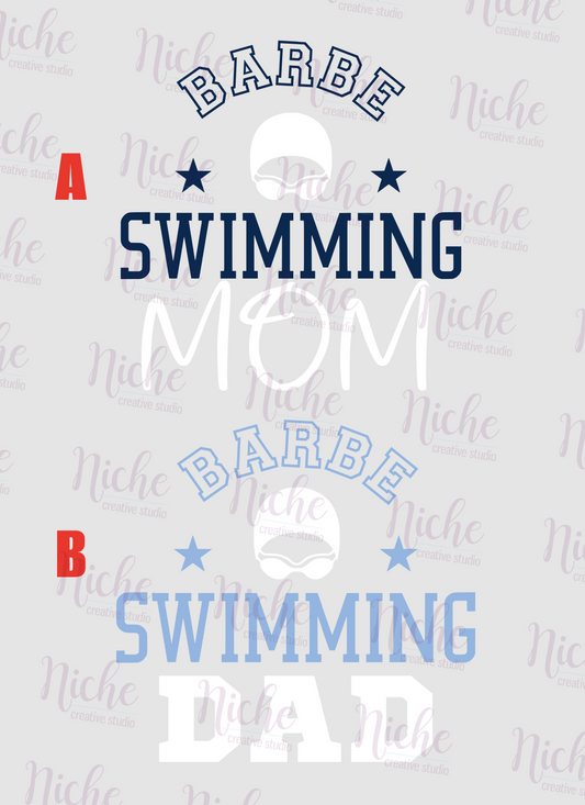 -BAR2029 Barbe Swimming Decal