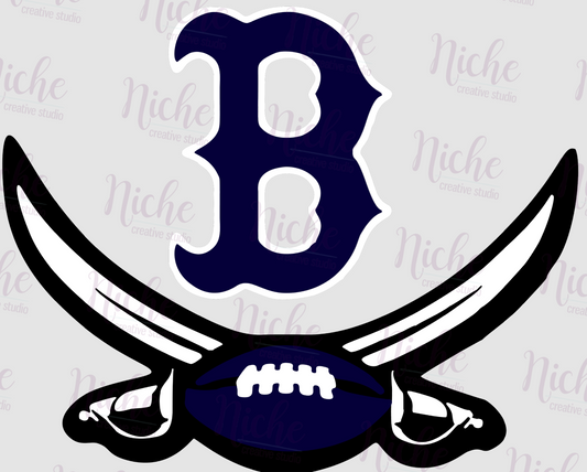 -BAR3002 Barbe Football Decal