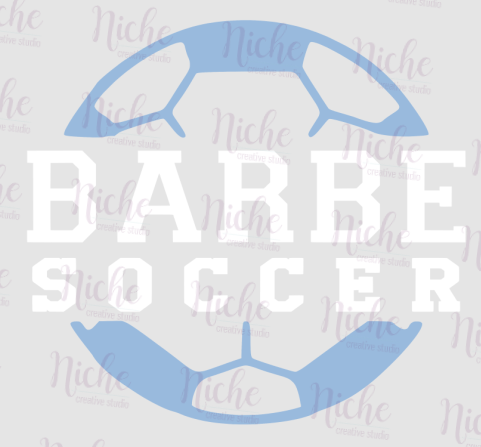 -BAR3087 Barbe Soccer Ball Decal