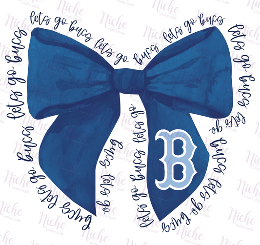 -BAR5200 Bucs Bow Decal