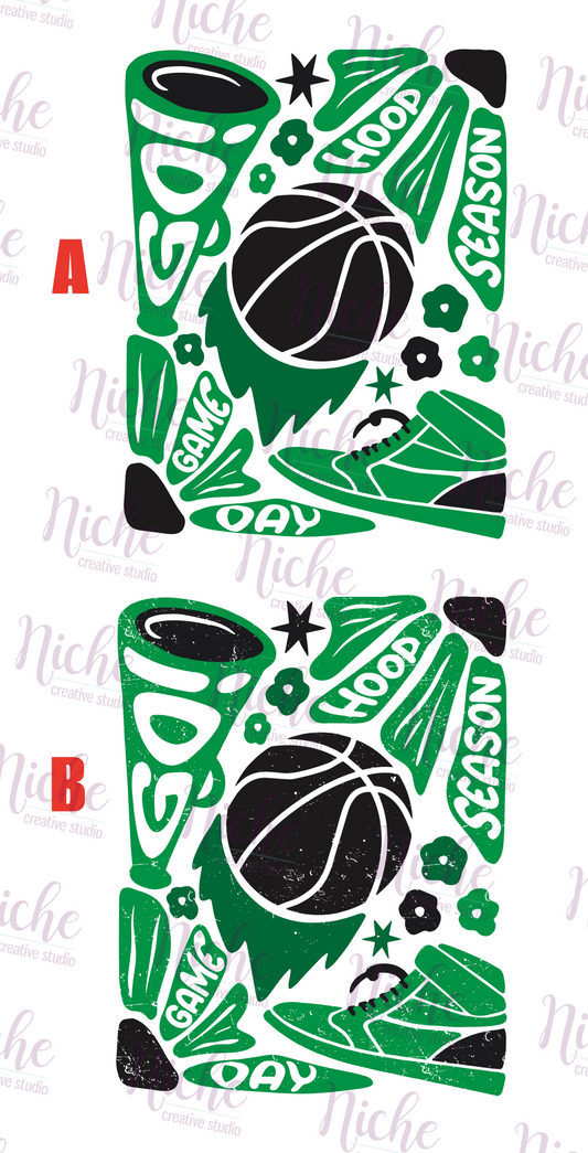 -BAS5196 Basketball Collage Decal