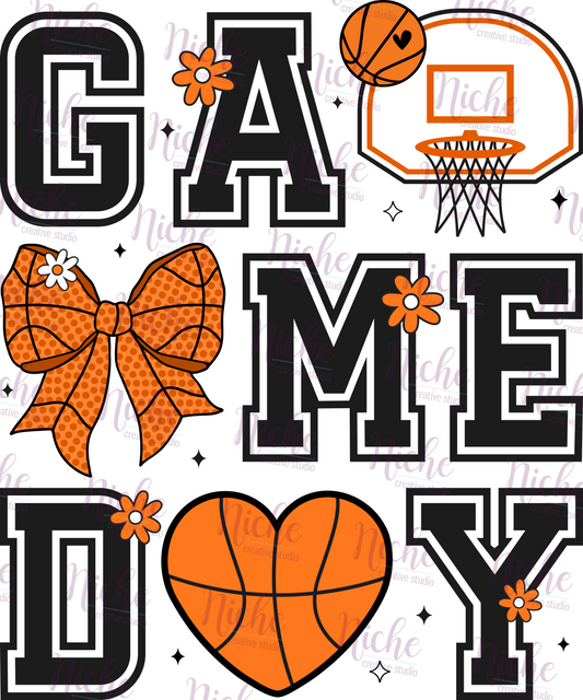 -BAS5397 Basketball Game Day Decal