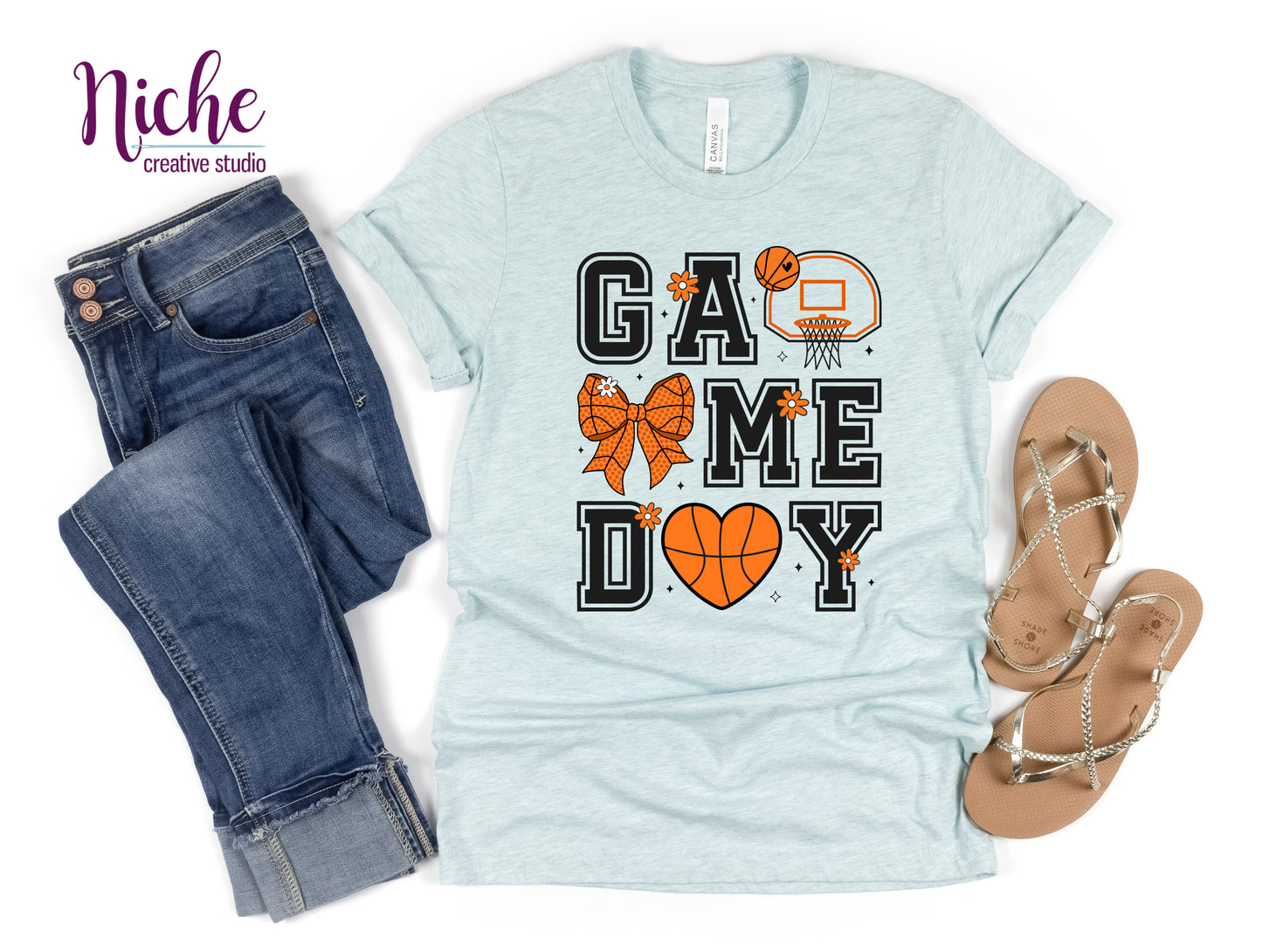 -BAS5397 Basketball Game Day Decal