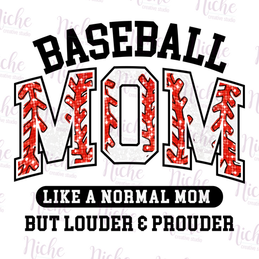 -BAS6008 Proud Baseball Mom Decal