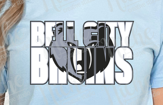 -BEL1921 Bell City Bruins knock out Decal