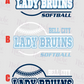 -BEL1980 Bell City Lady Bruins Softball Decal