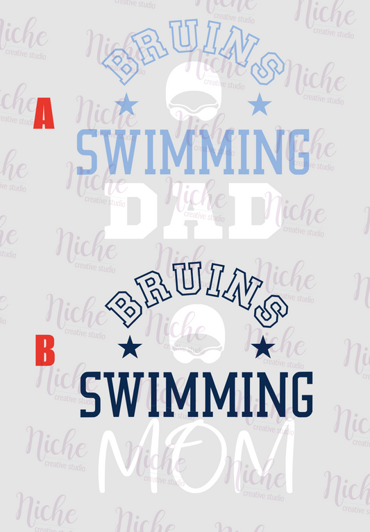 -BEL2030 Bruins Swimming Decal