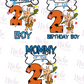 -BIR5042 Bambam 2nd Birthday Boy Decal