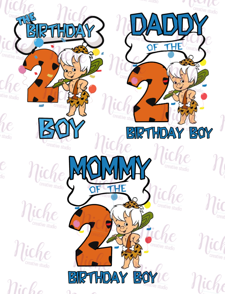 -BIR5042 Bambam 2nd Birthday Boy Decal