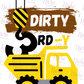 -BIR6010 Dirty 3rdy Decal