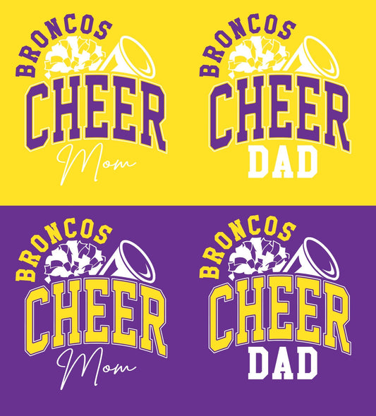 # BRO1975 Broncos Cheer Mom or Dad Decal