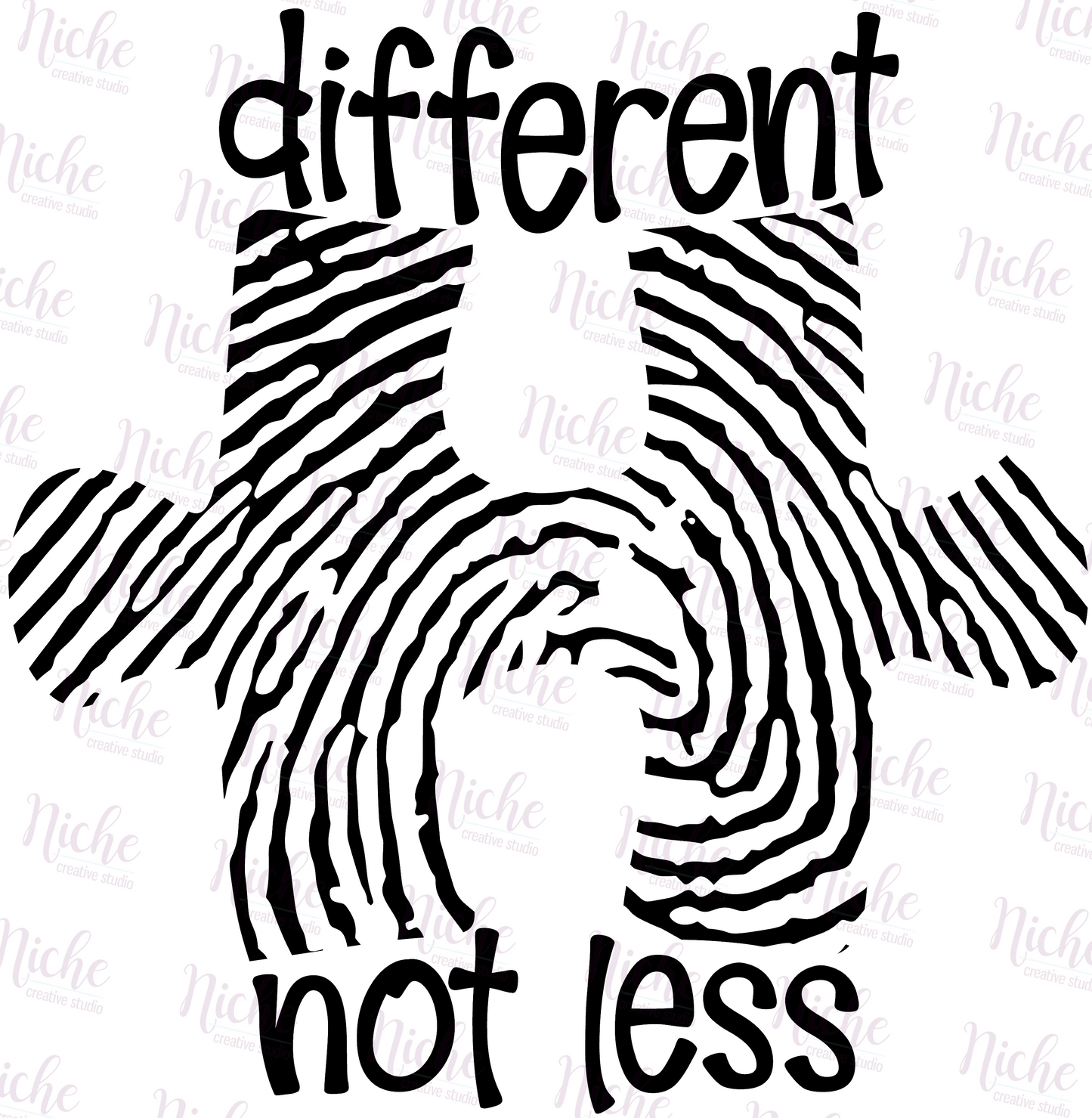 -CAU1560 Different Fingerprint Decal