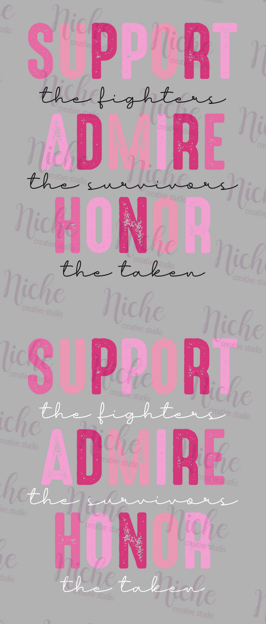 -CAU2040 Support Admire Honor Decal