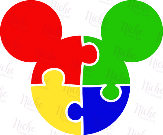 -CAU5049 Autism Mouse Decal