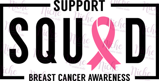 -CAU5262 Breast Cancer Support Squad Decal