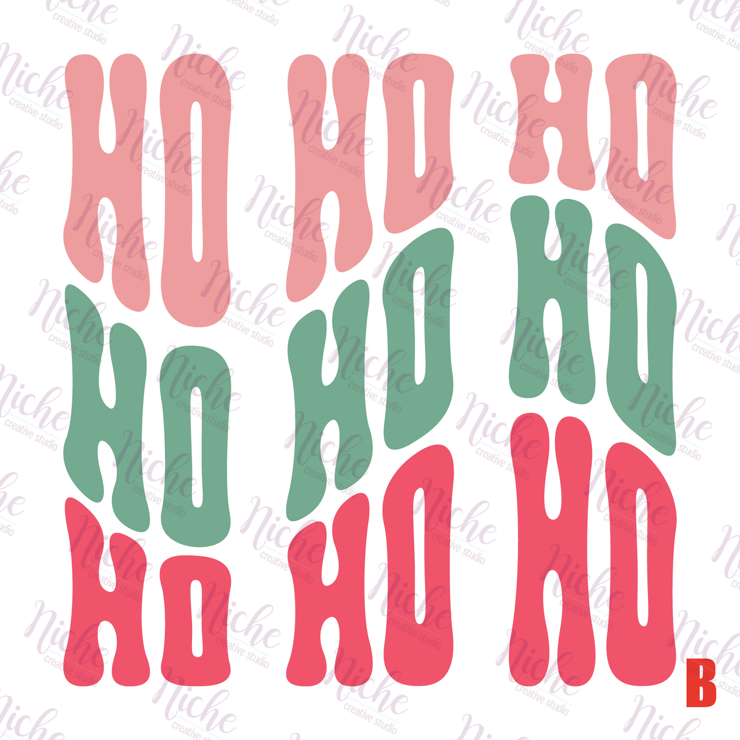 -CHR1133 Ho Ho Ho Decal