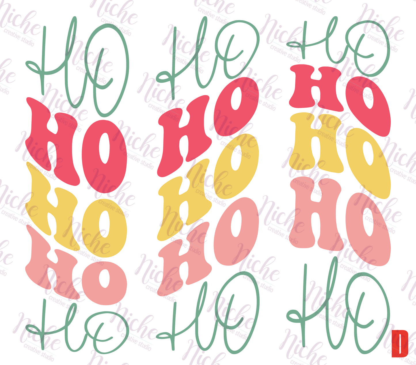 -CHR1133 Ho Ho Ho Decal