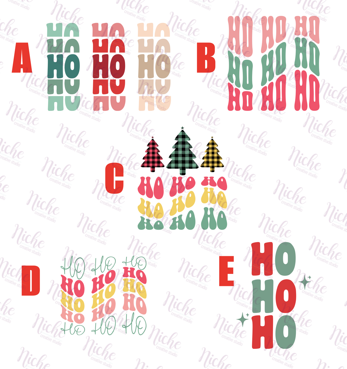 -CHR1133 Ho Ho Ho Decal