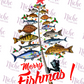 -CHR2590 Merry Fishmas Decal