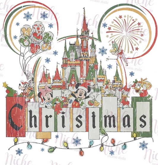 CHR2592 Vintage Christmas Decal