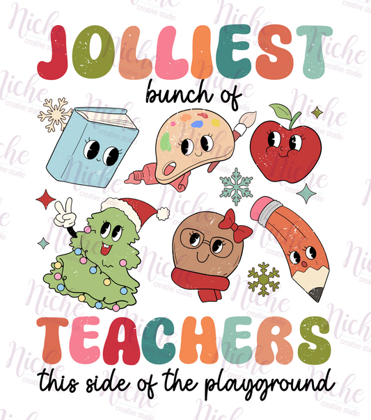 -CHR5458 Jolliest Bunch Of Teachers Decal