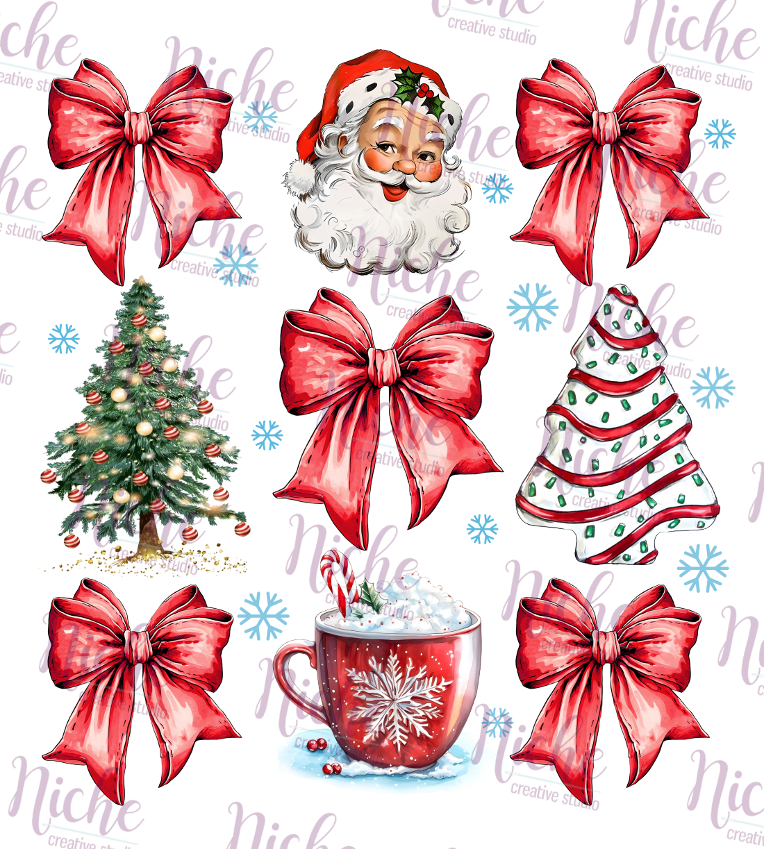 -CHR5470 Christmas Coquette Decal