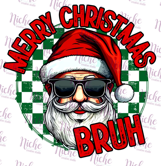 -CHR5480 Merry Christmas Bruh Decal