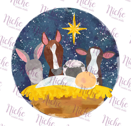 -CHR5485 Nativity Scene Decal