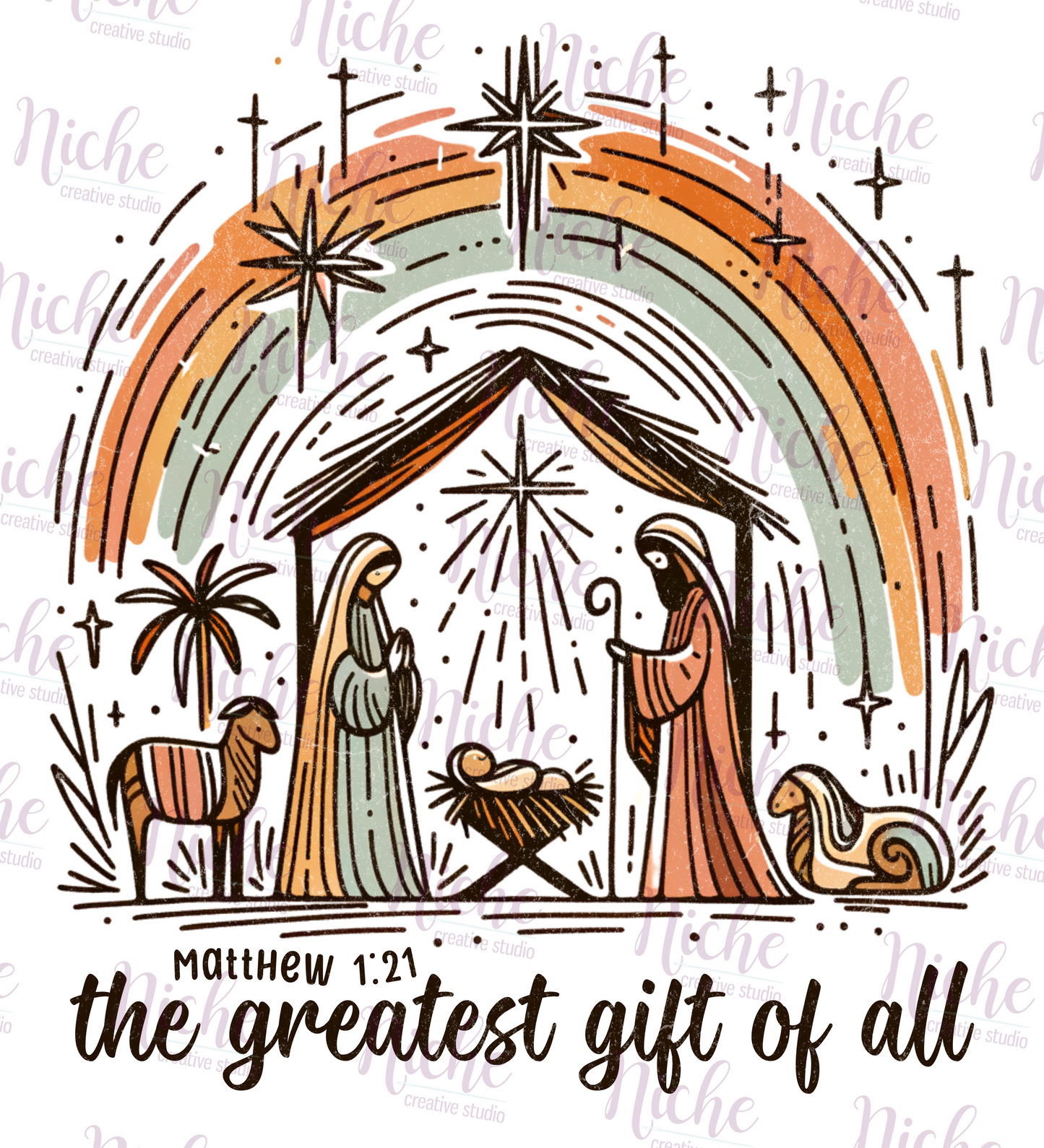 -CHR5494 The Greatest Gift of All Boho Decal