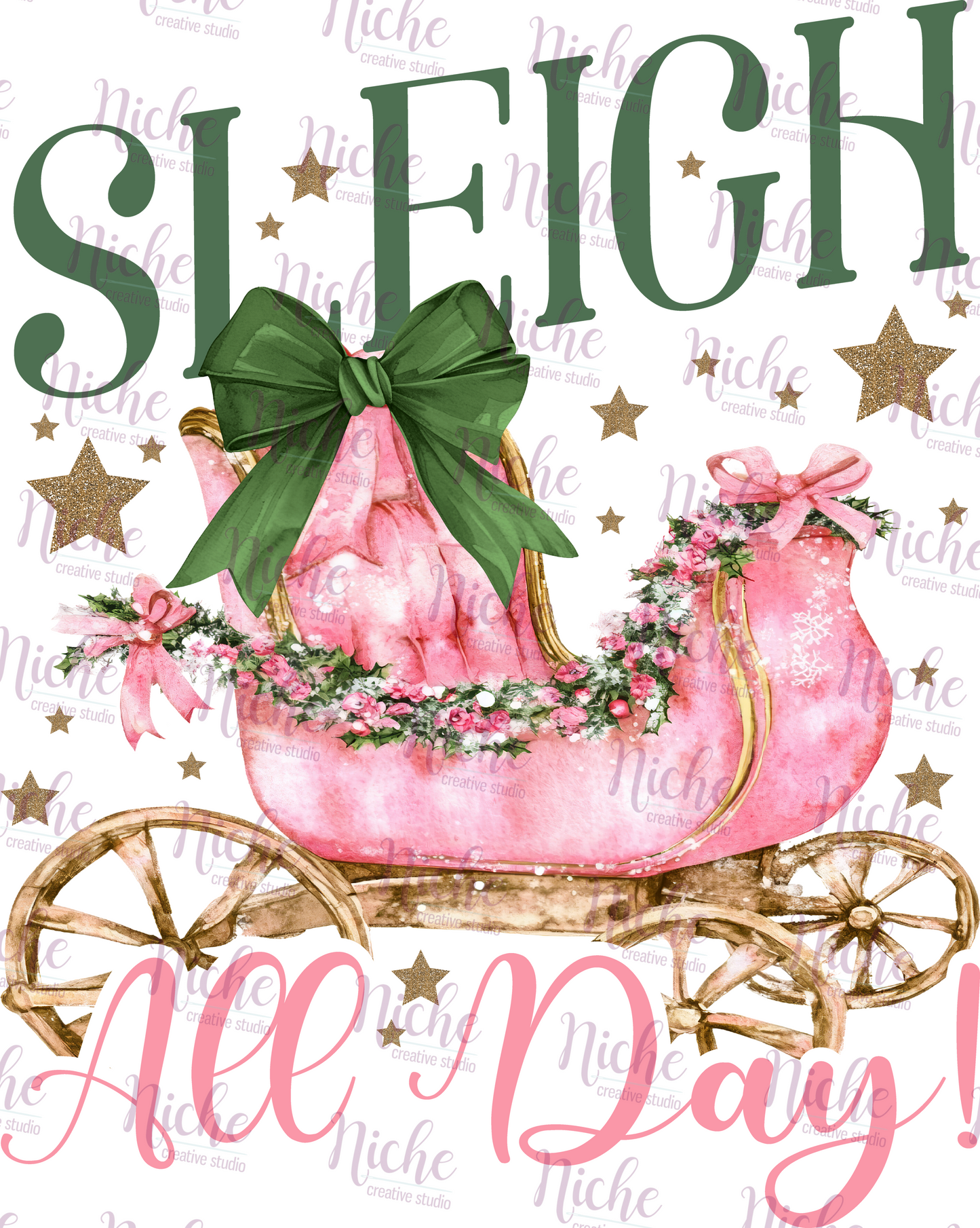 -CHR5600 Pink Sleigh All Day Decal