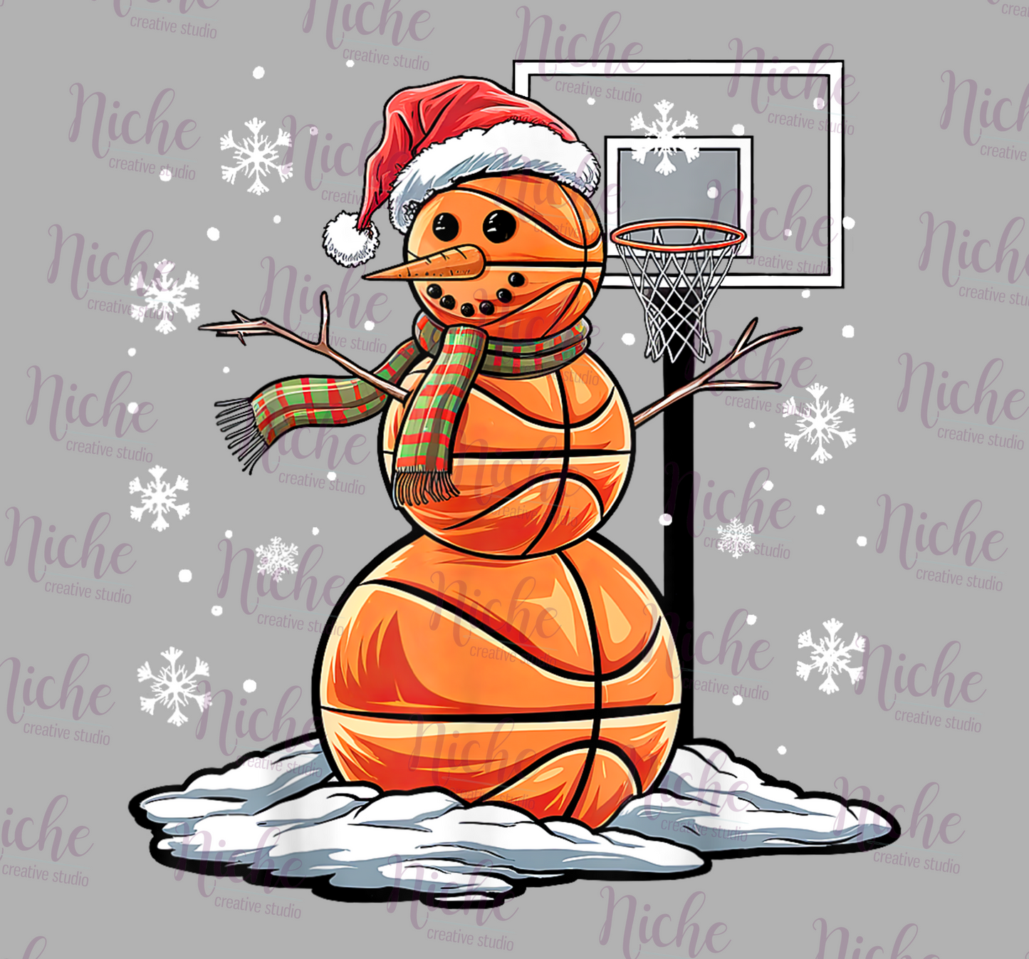 -CHR5602 Basketball Snowman Decal