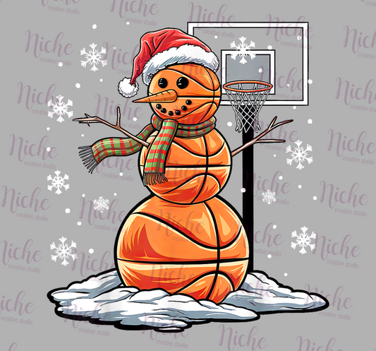 -CHR5602 Basketball Snowman Decal