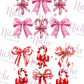 -CHR5606 Candy Cane Coquette Decal