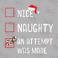 -CHR5608 Naughty Nice List Decal